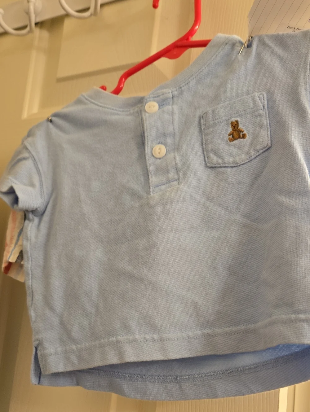 GAP Light Blue Polo Top with Teddy Patch